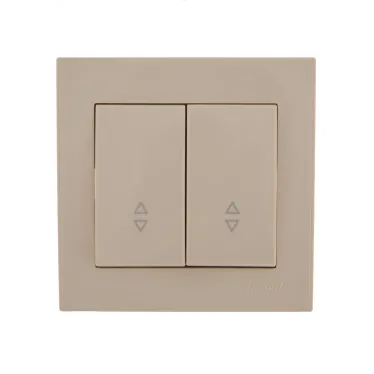 Выключатель RAIN проходной 2-ой крем