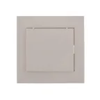                  Розетка RAIN с/з с крышкой керамика белая
               