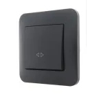 KARINA Выключатель промежуточный чёрный бархат (10шт/120шт)