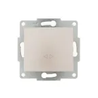 KARINA Выключатель промежуточный жемчужно-белый перламутр (10шт/120шт)