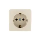 VIOLA Розетка с/з керамика крем (12шт/144шт)