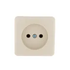 VIOLA Розетка б/з керамика крем (12шт/144шт)