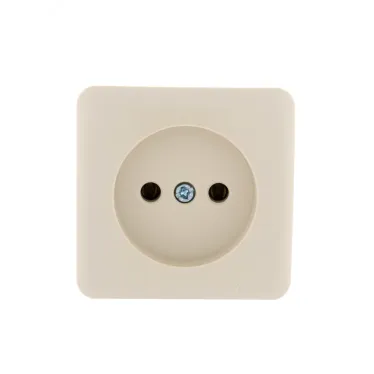 VIOLA Розетка б/з керамика крем (12шт/144шт)