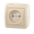                  HATA Розетка без заземления бежевая
               