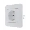 KARINA Розетка с защитой от детей керамика белая (10шт/120шт)