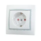                  Мира Розетка х1 защ от детей бел с вст сер
               