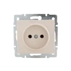Розетка RAIN б/з керамика крем механизм