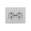 KARINA Розетка двойная с/з ПБТ белая (10шт/120шт)