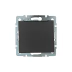                  RAIN Розетка 1СП ТВ оконечная Черный графит
               