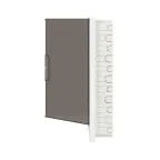 Щиток 36 мод встраиваемый слаботочный FRAME, белый, с тонированной дверцей, с монтажной платой, в комплекте с 2 розетками Viva (арт. 45005) и 2 коробками PDD (арт. 10033)