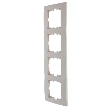 KARINA Рамка 4-ая горизонтальная б/вст крем (10шт/120шт)