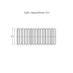 Труба гофрированная ПЛЛ лёгкая безгалогенная (HF) негорючая (НГ) стойкая к ультрафиолету (УФ) белая с/з d40 мм