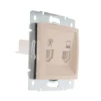 KARINA Розетка компьютер+телефон крем (10шт/120шт)