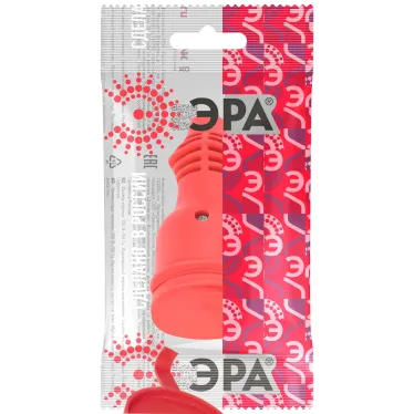 Розетка каучуковая прямая c заземлением 16А IP44 красная RX11-R-IP44