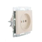 Розетка RAIN б/з керамика крем механизм