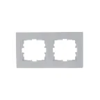 KARINA Рамка 2-ая горизонтальная б/вст белая (10шт/120шт)