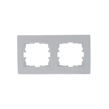 KARINA Рамка 2-ая горизонтальная б/вст белая (10шт/120шт)