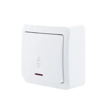 VIOLA Выключатель проходной с подсветкой белый (12шт/144шт)