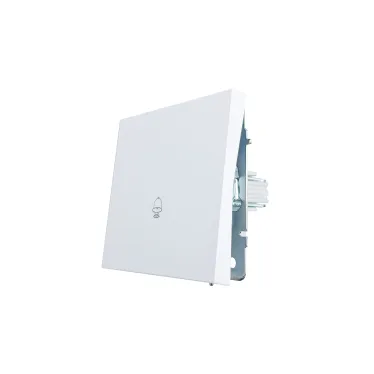 ZIMA Кнопка звонка белый безвинтовой зажим/клемма LEZARD