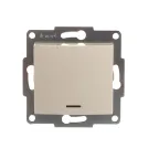 KARINA Выключатель с подсветкой крем (10шт/120шт)