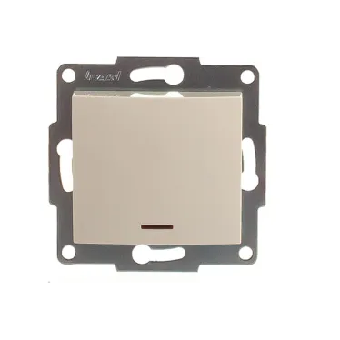 KARINA Выключатель с подсветкой крем (10шт/120шт)