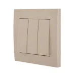 Выключатель RAIN тройной крем