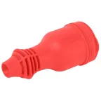 Розетка каучуковая прямая c заземлением 16А IP44 красная RX11-R-IP44