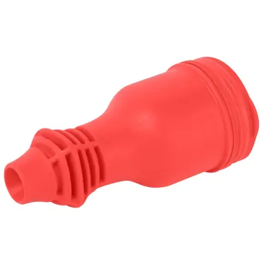 Розетка каучуковая прямая c заземлением 16А IP44 красная RX11-R-IP44