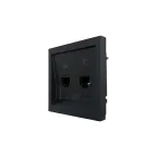 ZIMA Розетка компьютер+телефон черный бархат LEZARD