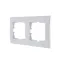 KARINA Рамка 2-ая горизонтальная б/вст жемчужно-белый перламутр (10шт/120шт)