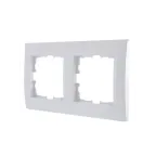 KARINA Рамка 2-ая горизонтальная б/вст жемчужно-белый перламутр (10шт/120шт)