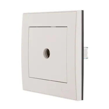 Розетка RAIN ТВ проходная белая