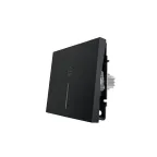 ZIMA Кнопка звонка с подсветкой черный бархат безвинтовой зажим/клемма LEZARD