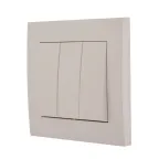 Выключатель RAIN тройной белый