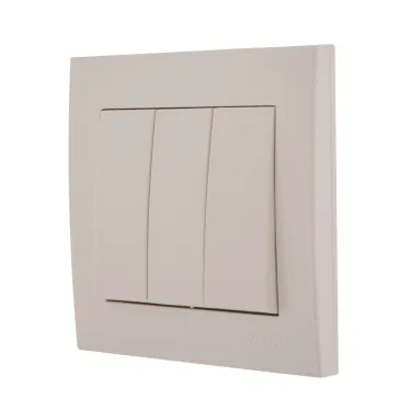 Выключатель RAIN тройной белый