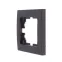 Рамка RAIN 1-ая горизонтальная черный графит матовый
