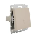 Выключатель RAIN проходной крем механизм