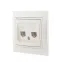 Мира Розетка RJ 45x2 жемчужно-белый
