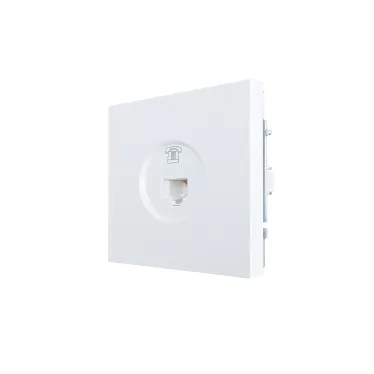 ZIMA Розетка телефонная евро белая Lezard 704-0288-137