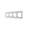 KARINA Рамка 4-ая горизонтальная б/вст матовое серебро (10шт/120шт)