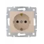 KARINA Розетка с защитой от детей ПБТ крем (10шт/120шт)
