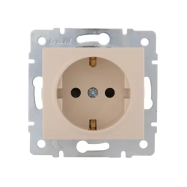 KARINA Розетка с защитой от детей ПБТ крем (10шт/120шт)