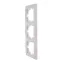 Рамка RAIN 3-ая вертикальная белая с боковой вставкой