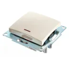 KARINA Выключатель с подсветкой крем (10шт/120шт)