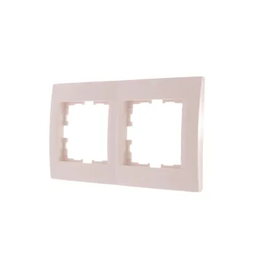 KARINA Рамка 2-ая горизонтальная б/вст крем (10шт/120шт)