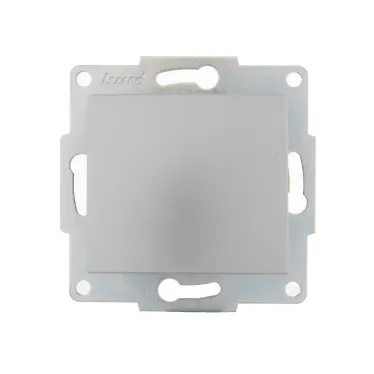 KARINA Выключатель матовое серебро (10шт/120шт)