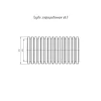 Труба гофрированная ПЛЛ лёгкая безгалогенная (HF) негорючая (НГ) стойкая к ультрафиолету (УФ) белая с/з d63 мм