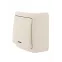 VIOLA Выключатель с подсветкой крем (12шт/144шт)