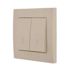 Выключатель RAIN проходной 2-ой крем