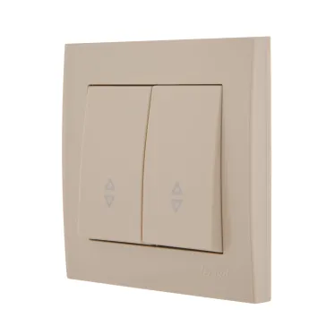 Выключатель RAIN проходной 2-ой крем